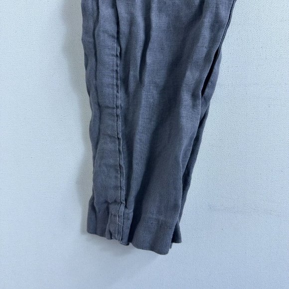Ellen Tracy Linen Pants Elastic Drawstring Waist Women’s XL Gray Joggers - Picture 6 of 9